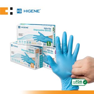 Higene Nitrile Disposable Gloves (Box of...