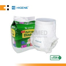 Higene Adult Pull Up Diaper, Large (Packs of 10s)