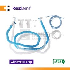 Respisenz Breathing Circuit for Ventilator, Adult with Water Trap