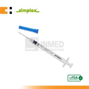 Simplex Auto Disable Syringe w/ Needle, ...