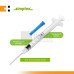 Simplex Auto Disable Syringe w/ Needle, 0.5cc, G-23x1  (Box of 100s)