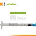 Simplex Disposable Syringe with Needle 1ml G23 x 1 LS (Box of 100s)