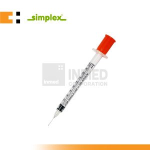 Simplex Insulin Syringe with Needle 1ml ...