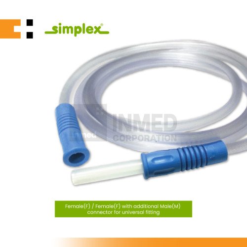 Simplex Suction Connecting Tube – 210cm Transparent Medical Suction Hose
