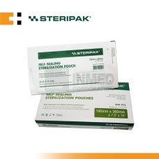 Steripak Self-Sealing Sterilization Pouch W190mm x L360mm (Box of 200s)