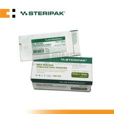 Steripak Self-Sealing Sterilization Pouch W57mm x L130mm (Box of 200s)