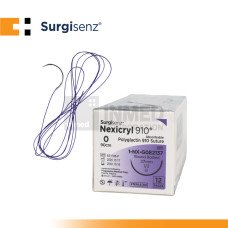 Surgisenz Nexicryl Polyglactin - Absorbable (0, 37mm, 90cm, 1/2 Circle, Round Body)