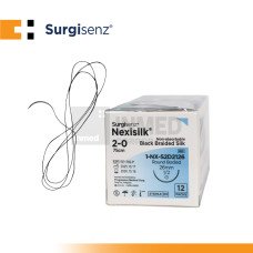Surgisenz Nexisilk (2/0, 26mm, 75cm, 1/2 Circle, Round Body)