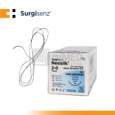 Surgisenz Nexisilk (2/0, 24mm, 75cm, 3/8 Circle, Cutting)