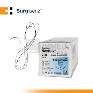 Surgisenz Nexisilk (2/0, 24mm, 75cm, 3/8...