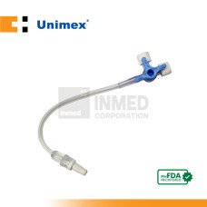 Unimex 3-way Stopcock w/ 10cm tubing Lipid-Resistant (Box of 50s)