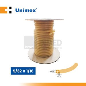 Unimex Amber Rubber Tubing, 5/32 x 1/16 ...