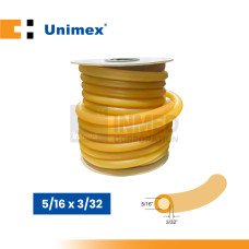 Unimex Amber Rubber Tubing, 5/16 x 3/32 (50ft)