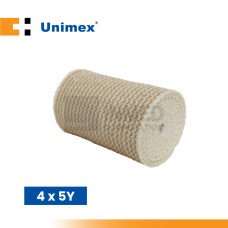 Unimex Elastic Bandage V-Grip, 4x5 yd