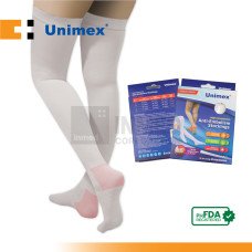 Unimex Anti-Embolism Stockings Thigh High White