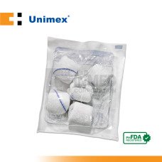 Unimex Gauze Balls with X-ray Line, Cherry (Box of 20s)