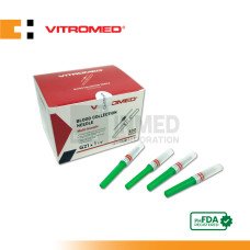 Vitromed Blood Collection Needle, G21 x 1 1/2 (Box of 100s)