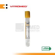 Vitromed Blood Collection Tube, Clot Activator w/ Gel, 5ml (Pack of 100s)