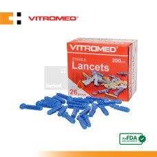 Vitromed Blood Lancet G26 Blue (Box of 200s)