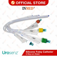 Urosenz Silicone Foley Catheter, 2-Way w/o Stylet  [500pc/Carton]	