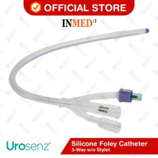 Urosenz Silicone Foley Catheter, 3-Way w/o Stylet  [500pc/Carton]	